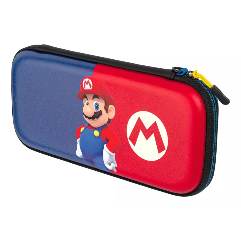 Hardshell-Tragetasche PDP schlank Deluxe Power Pose Mario für Nintendo – Blau/Rot