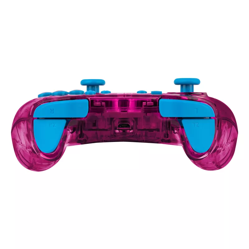 PDP Rock Candy: Bubblegum Peach Pink, durchscheinendes USB-Gamepad Analog / Digital Nintendo Switch, Nintendo Switch Lite, Nintendo Switch OLED