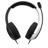 PDP LVL40 Headset Kabelgebundenes Headset Head-Band Gaming Schwarz, Weiß