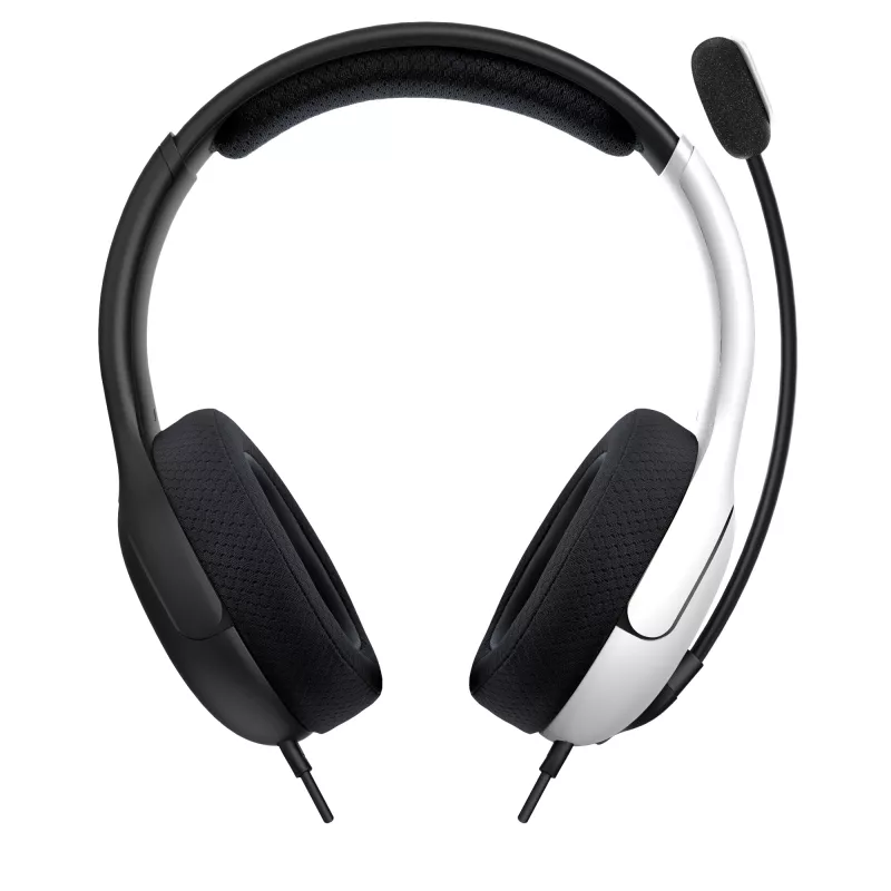 PDP LVL40 Headset Kabelgebundenes Headset Head-Band Gaming Schwarz, Weiß