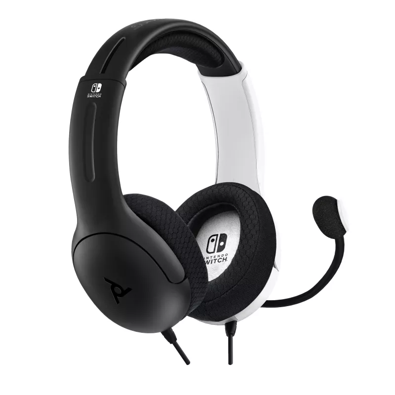 PDP LVL40 Headset Kabelgebundenes Headset Head-Band Gaming Schwarz, Weiß