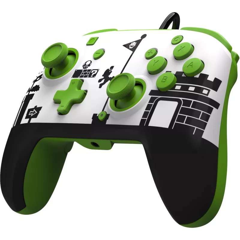 PDP REMATCH Wired Controller: Super Mario Retro, Gamepad, Nintendo Switch, Nintendo Switch OLED, D-pad, Home-Taste, Analog/Digital, Kabelgebunden, USB