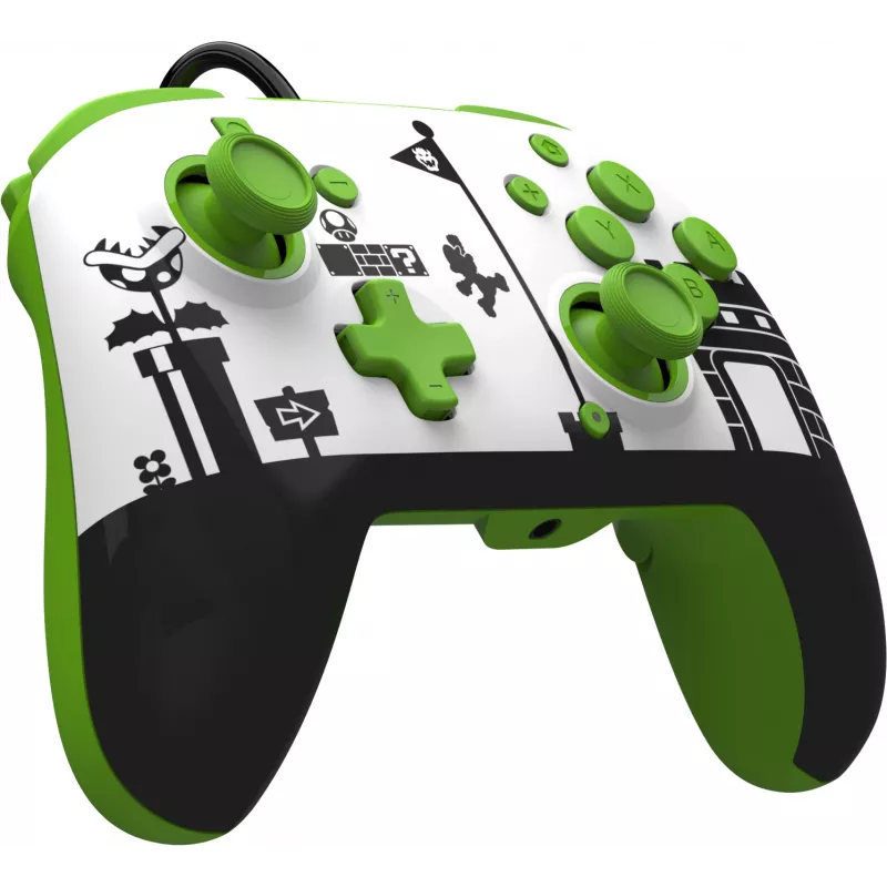 PDP REMATCH Wired Controller: Super Mario Retro, Gamepad, Nintendo Switch, Nintendo Switch OLED, D-pad, Home-Taste, Analog/Digital, Kabelgebunden, USB