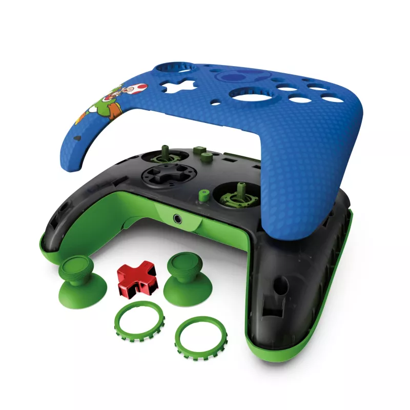 PDP REMATCH Kabelgebundener Controller: Yoshi & Toad, Gamepad, Nintendo Switch, Nintendo Switch OLED, D-pad, Home-Taste, Analog / Digital, Kabelgebunden, USB