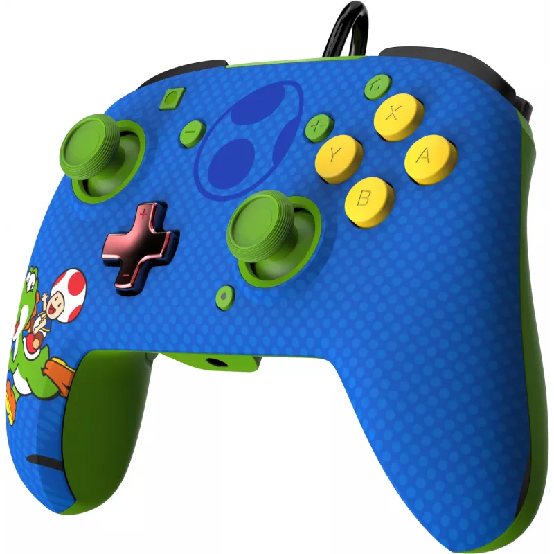 PDP REMATCH Kabelgebundener Controller: Yoshi & Toad, Gamepad, Nintendo Switch, Nintendo Switch OLED, D-pad, Home-Taste, Analog / Digital, Kabelgebunden, USB