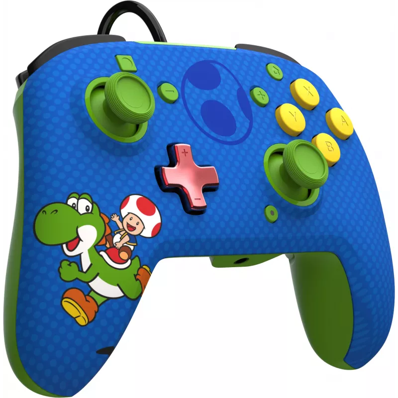 PDP REMATCH Kabelgebundener Controller: Yoshi & Toad, Gamepad, Nintendo Switch, Nintendo Switch OLED, D-pad, Home-Taste, Analog / Digital, Kabelgebunden, USB