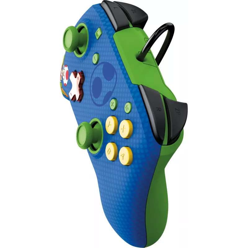 PDP REMATCH Kabelgebundener Controller: Yoshi & Toad, Gamepad, Nintendo Switch, Nintendo Switch OLED, D-pad, Home-Taste, Analog / Digital, Kabelgebunden, USB