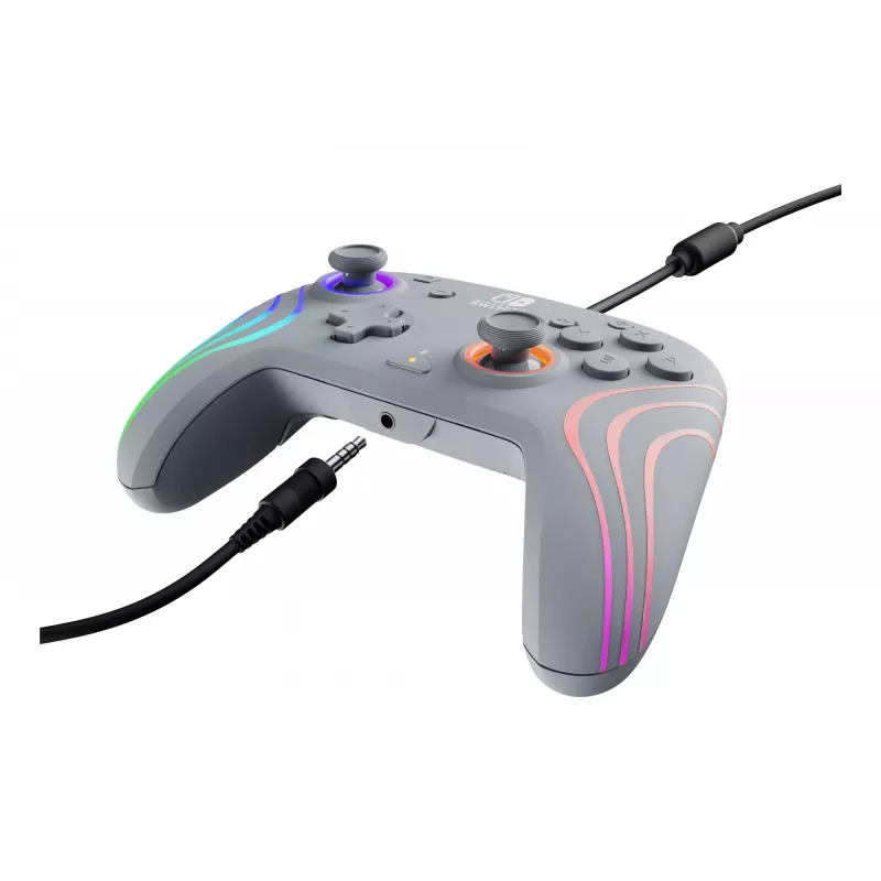 PDP Afterglow Wave Grau USB Gamepad Analog / Digital Nintendo Switch, Nintendo Switch OLED