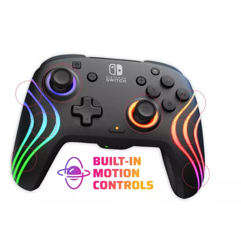 PDP Afterglow Wave Schwarz USB Gamepad Analog / Digital Nintendo Switch, Nintendo Switch Lite, Nintendo Switch OLED