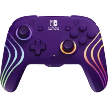 Wireless Steuergerät PDP Afterglow Wave 500-252-PR – Lila, kabelloses Gamepad für Konsole/PC