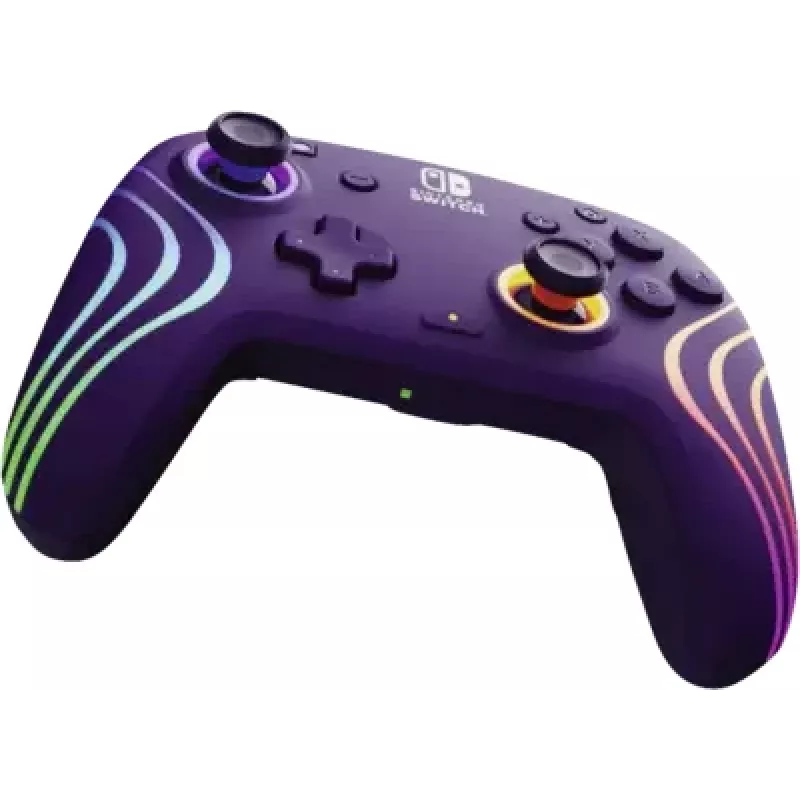 Wireless Steuergerät PDP Afterglow Wave 500-252-PR – Lila, kabelloses Gamepad für Konsole/PC