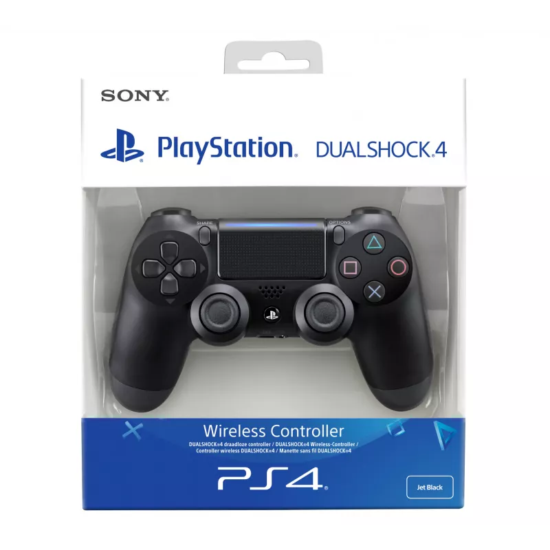 Sony DualShock 4 V2 Jet Schwarz, Gamepad, PlayStation 4, D-pad, Analog / Digital, Verschiedene, Kabelgebunden & Kabellos