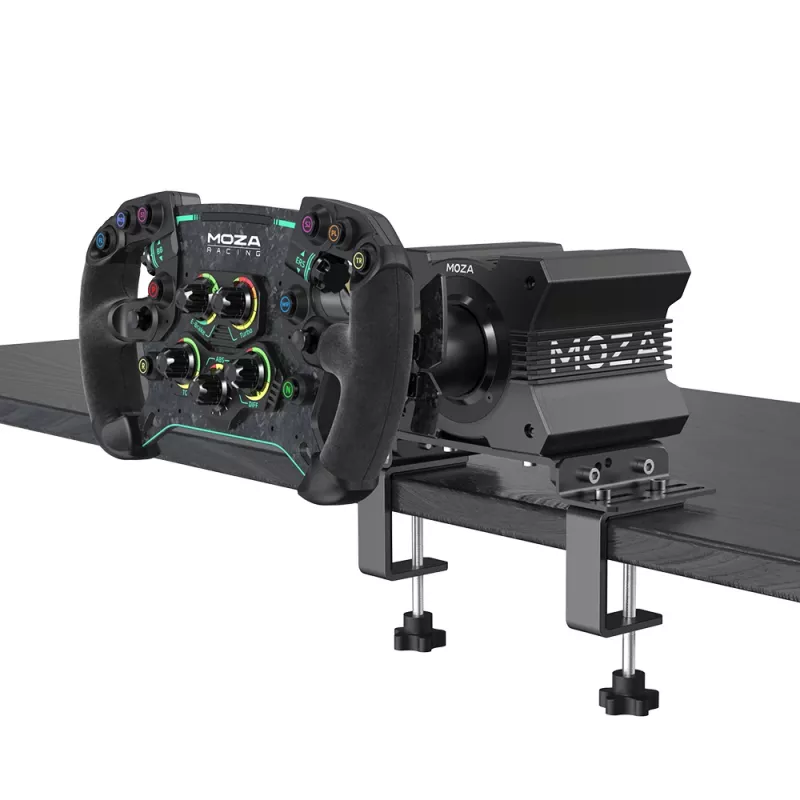 Moza Racing Tischklemme, PC, Klemme, Schwarz, Stahl, Moza, R5, R9, R12
