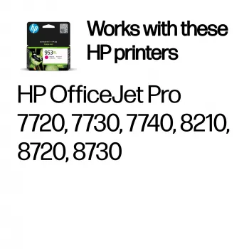 HP 953XL High Yield Magenta Original Druckerpatrone, Magenta, 1 Stk., 1450 Seiten