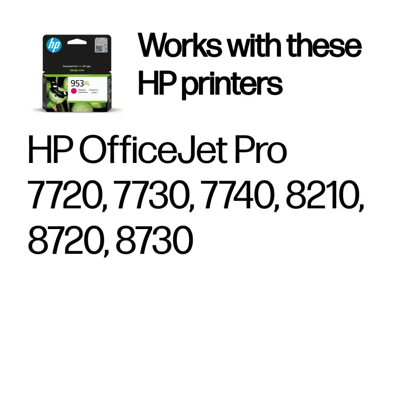 HP 953XL High Yield Magenta Original Druckerpatrone, Magenta, 1 Stk., 1450 Seiten