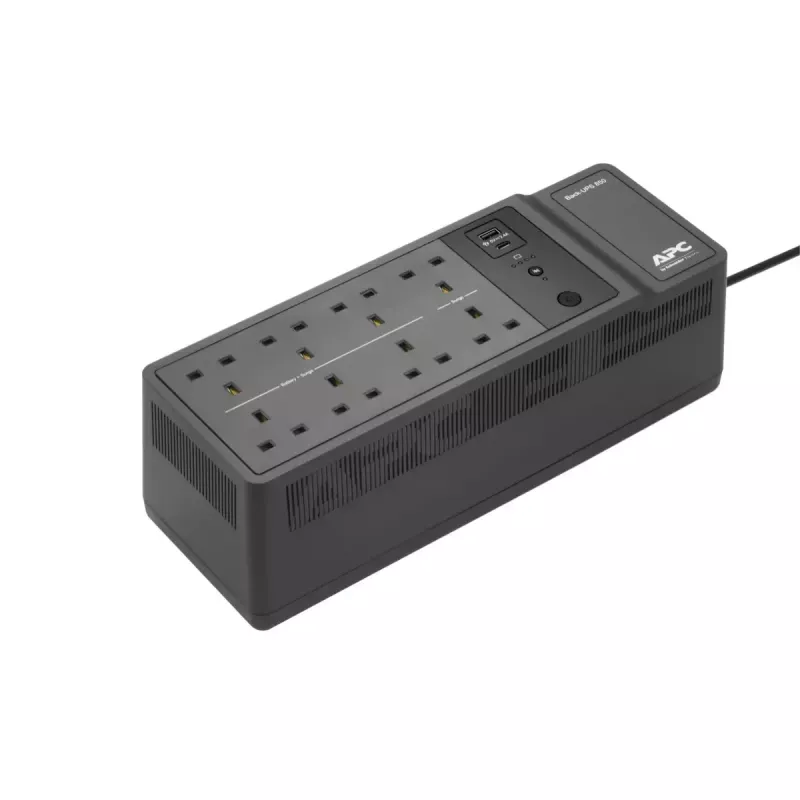 APC Back-UPS BE850G2-UK - 8x BS 1363 Steckdosen, 850VA, 2 USB-Ladegeräte, 1 USB-Datenport