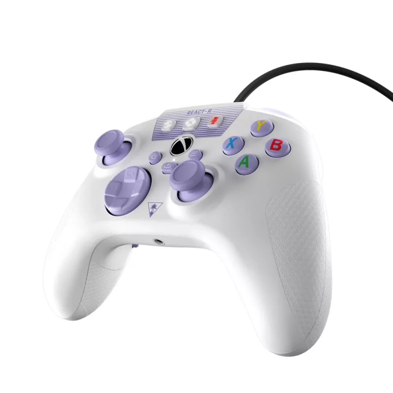 Turtle Beach REACT-R Lila, Weiß USB Gamepad PC, Xbox One, Xbox One S, Xbox One X, Xbox Series S, Xbox Series X