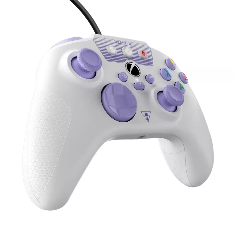 Turtle Beach REACT-R Lila, Weiß USB Gamepad PC, Xbox One, Xbox One S, Xbox One X, Xbox Series S, Xbox Series X