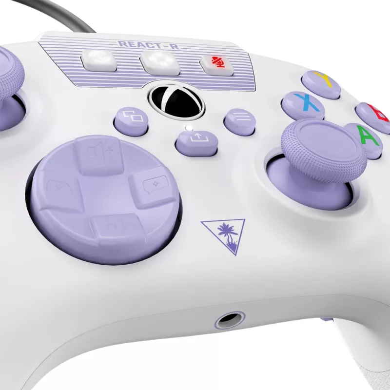 Turtle Beach REACT-R Lila, Weiß USB Gamepad PC, Xbox One, Xbox One S, Xbox One X, Xbox Series S, Xbox Series X