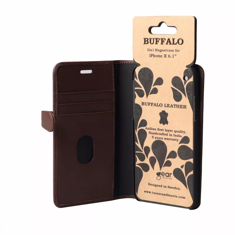 Buffalo 658562 Handyhülle 15,5 cm (6,1 Zoll) Folio Braun