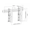 Video Wall Mount Multibrackets M Public Push 40-70 Zoll Schwarz