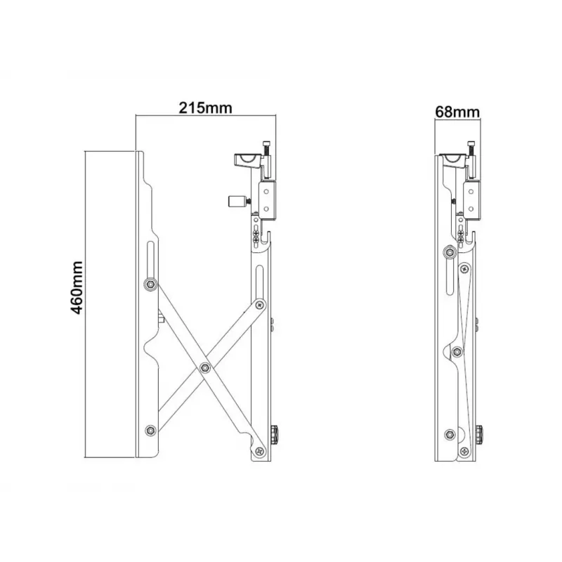 Video Wall Mount Multibrackets M Public Push 40-70 Zoll Schwarz