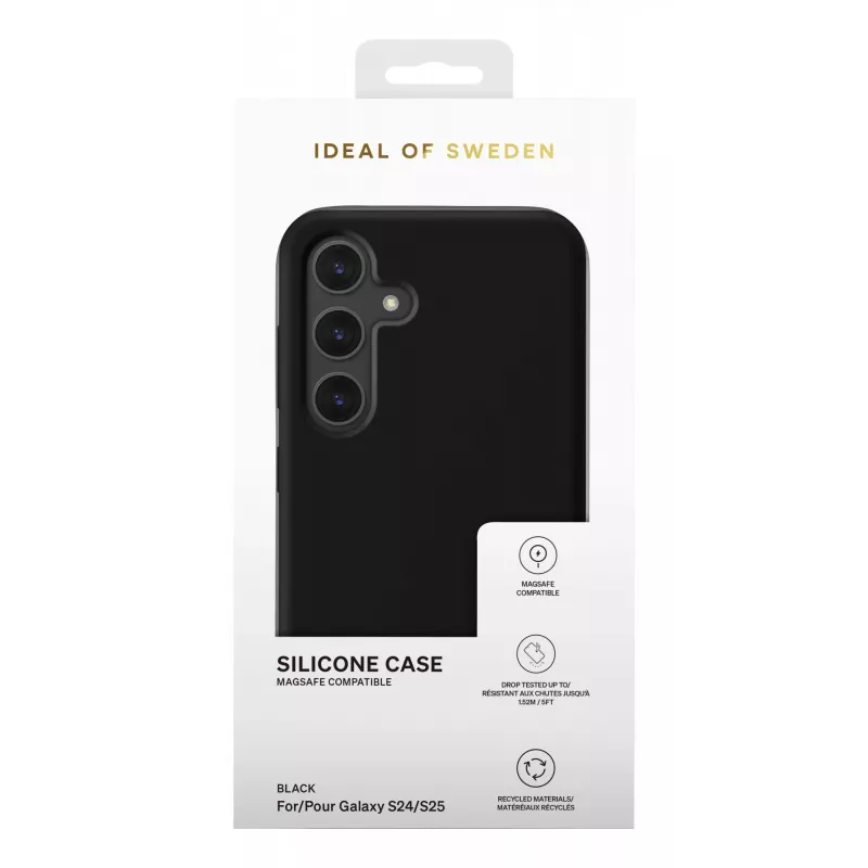 iDeal of Sweden Silicone Case MagSafe Galaxy S24 / S25 Schwarz
