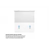 Multibrackets M 1:1 Manuelle Projektionsleinwand 200x200, 112 Zoll White Edition