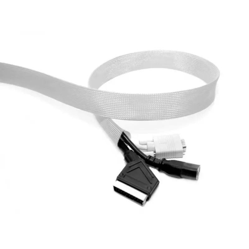 Kabelstrumpfrolle MULTIBRACKETS M Universal, Silber, 40 mm Breite × 50 m Länge, Polyester, -15–65 °C