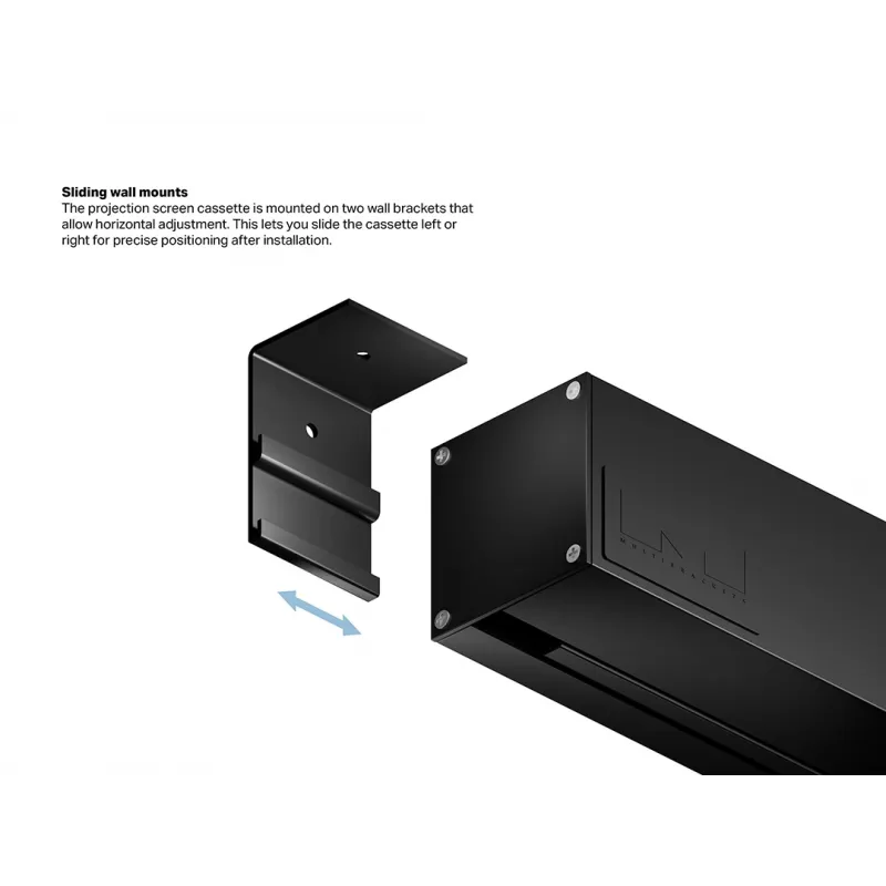 Multibrackets M 16:9 Motorisierte Projektionsleinwand 240x135, 108 Zoll Schwarz Edition
