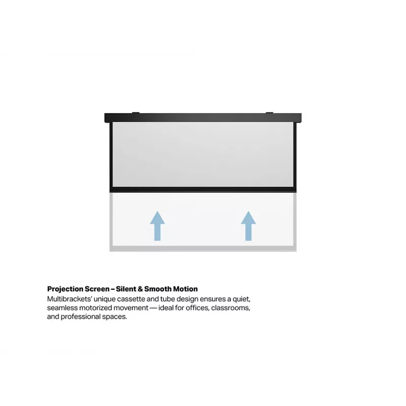 Multibrackets M 16:9 Motorisierte Projektionsleinwand 240x135, 108 Zoll Schwarz Edition