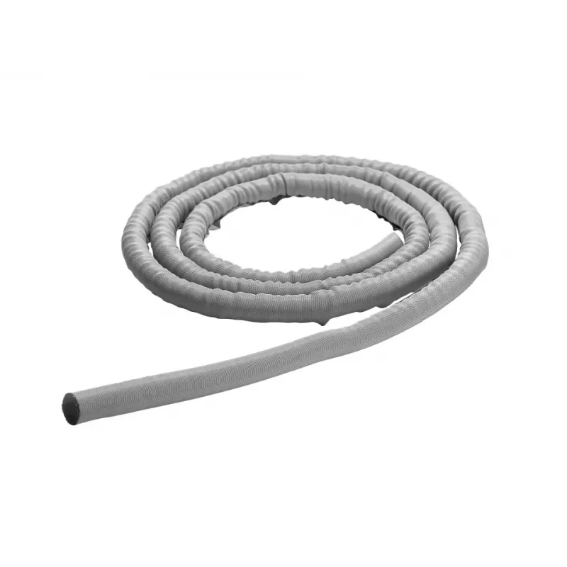 Kabelschlauch Multibrackets M Universal Selbstwickelnd 19 mm Silber 25 m, Polyester, -50–150°C