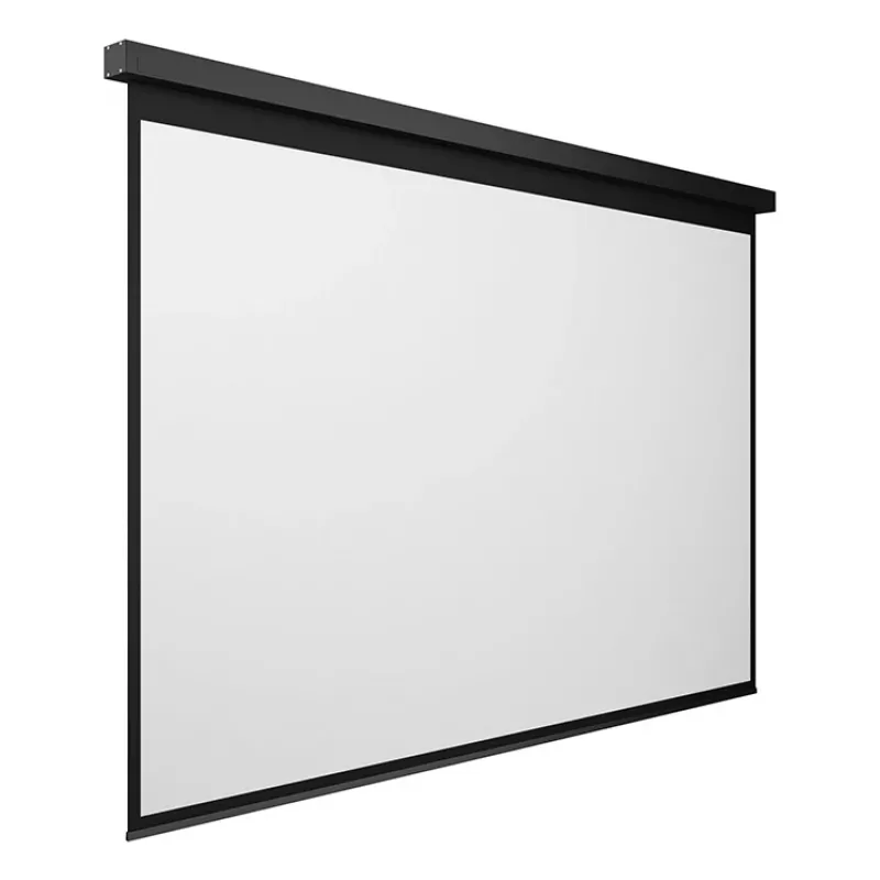 Motorisierte Projektionsleinwand MULTIBRACKETS M 16:10 135 Zoll — matte weiße Oberfläche, sichtbare Breite 2,91 m, motorisierter Antrieb