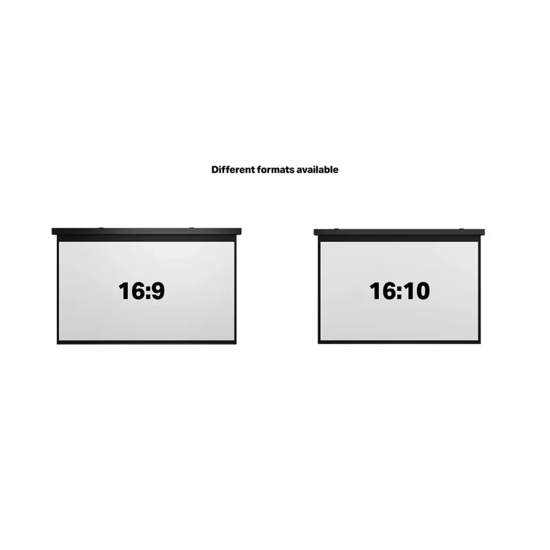 Motorisierte Projektionsleinwand MULTIBRACKETS M 16:10 135 Zoll — matte weiße Oberfläche, sichtbare Breite 2,91 m, motorisierter Antrieb