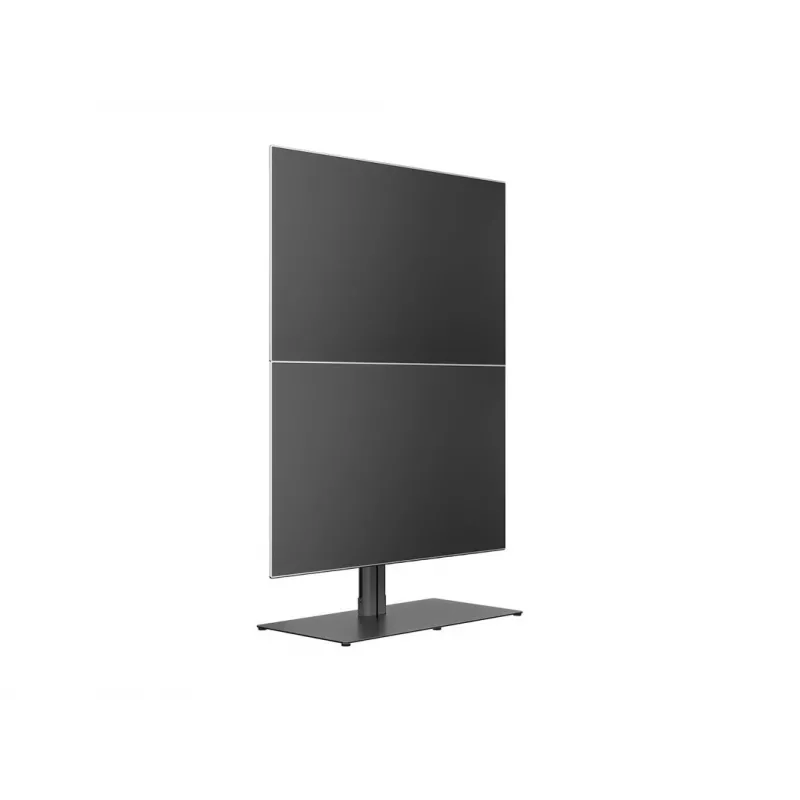 Einzelbildschirm Public Display Stand MULTIBRACKETS M – Schwarz, unterstützt bis zu 60 kg, VESA 200x200–800x400