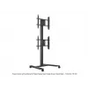 Einzelbildschirm Public Display Stand MULTIBRACKETS M – Schwarz, unterstützt bis zu 60 kg, VESA 200x200–800x400