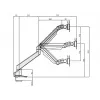 Multibrackets M VESA Gas Lift Arm Single Schwarz