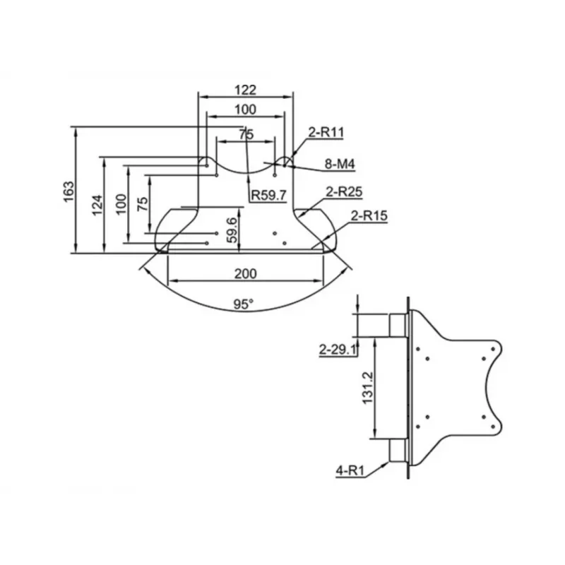 Multibrackets M Laptop-Halterung Gasdruckarm Silber