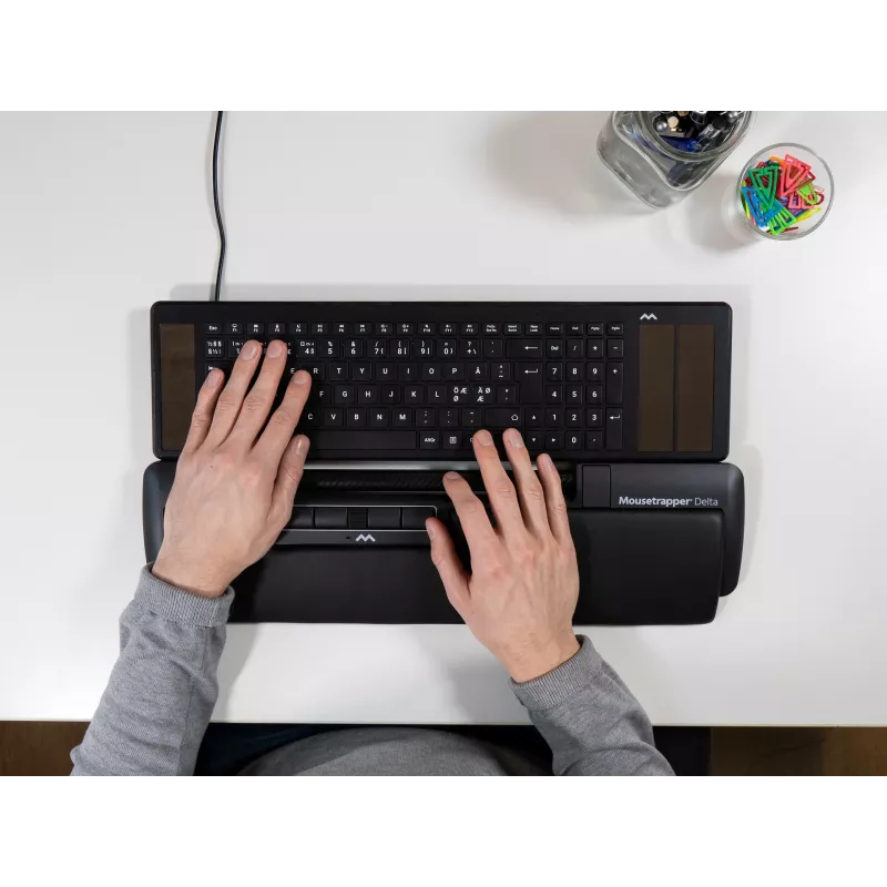 Maus Mousetrapper Delta Maus Schwarz Erweiterte USB-A