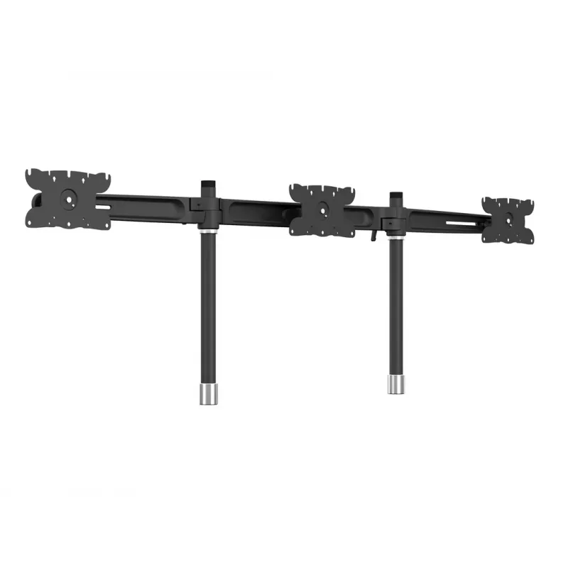 Triple-Monitor-Tischhalterung-Erweiterungskit MULTIBRACKETS M VESA für 3 Displays 24–32 Zoll bis 24 kg, Aluminium/Kunststoff, schwarz