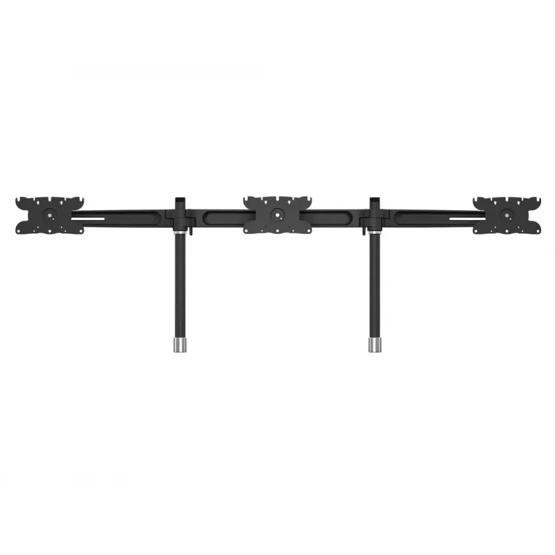 Triple-Monitor-Tischhalterung-Erweiterungskit MULTIBRACKETS M VESA für 3 Displays 24–32 Zoll bis 24 kg, Aluminium/Kunststoff, schwarz