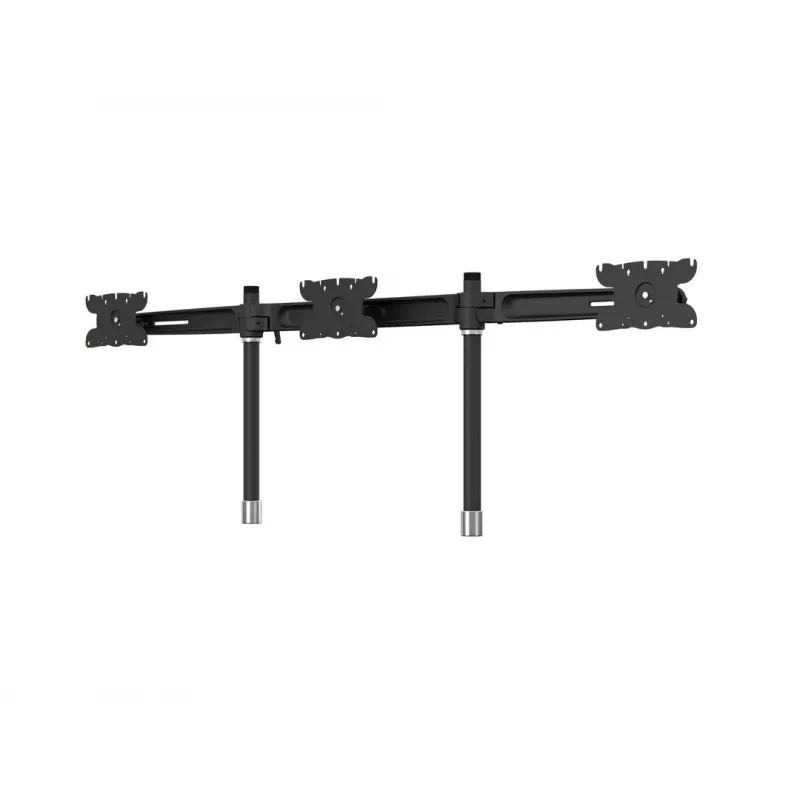 Triple-Monitor-Tischhalterung-Erweiterungskit MULTIBRACKETS M VESA für 3 Displays 24–32 Zoll bis 24 kg, Aluminium/Kunststoff, schwarz