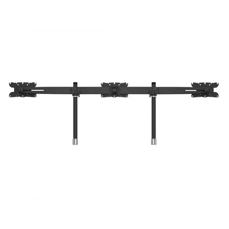 Triple-Monitor-Tischhalterung-Erweiterungskit MULTIBRACKETS M VESA für 3 Displays 24–32 Zoll bis 24 kg, Aluminium/Kunststoff, schwarz