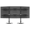 Triple-Monitor-Tischhalterung-Erweiterungskit MULTIBRACKETS M VESA für 3 Displays 24–32 Zoll bis 24 kg, Aluminium/Kunststoff, schwarz
