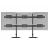 Triple-Monitor-Tischhalterung-Erweiterungskit MULTIBRACKETS M VESA für 3 Displays 24–32 Zoll bis 24 kg, Aluminium/Kunststoff, schwarz