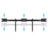 Triple-Monitor-Tischhalterung-Erweiterungskit MULTIBRACKETS M VESA für 3 Displays 24–32 Zoll bis 24 kg, Aluminium/Kunststoff, schwarz