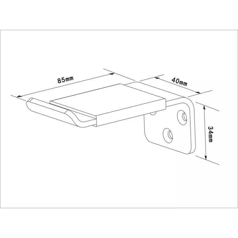 Kopfhörerhalter Multibrackets M Headset Holder Wall Schwarz