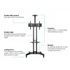 Regalboden Multibrackets M Public Floorstand Shelf Basic 150 Schwarz Kunststoff Stahl