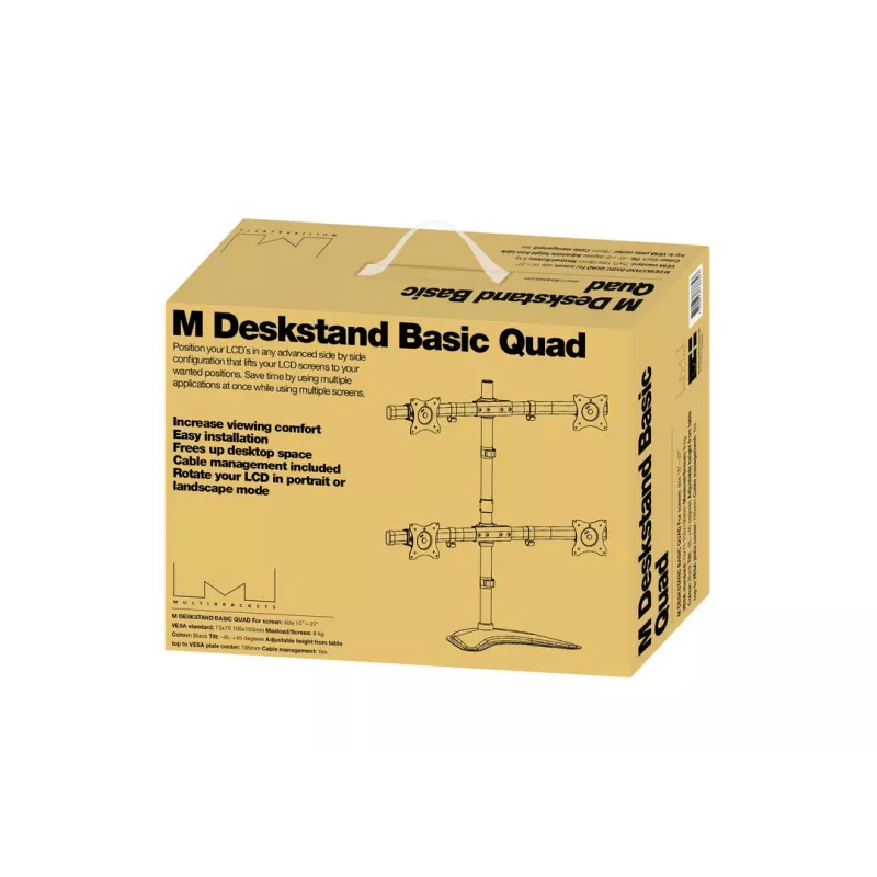 Multibrackets M Deskstand Basic Quad Freestanding-Halterung 32 kg 15-27 Zoll