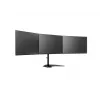 Monitor-Tischständer MULTIBRACKETS M Deskstand Basic Triple — 3-fach, VESA 75x75–100x100, unterstützt bis zu 24 kg, für 15-Zoll- bis 27-Zoll-Bildschirme, schwarz
